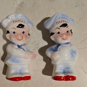 Vintage Tapoan Brand Chefs Salt and Pepper Shakers